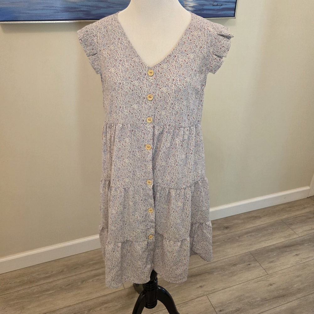 Floral Button-Down Summer Dress